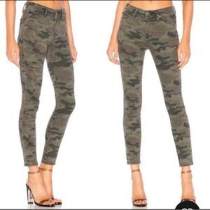 Hudson Nico Midrise Camo Super Skinny Ankle Size 28